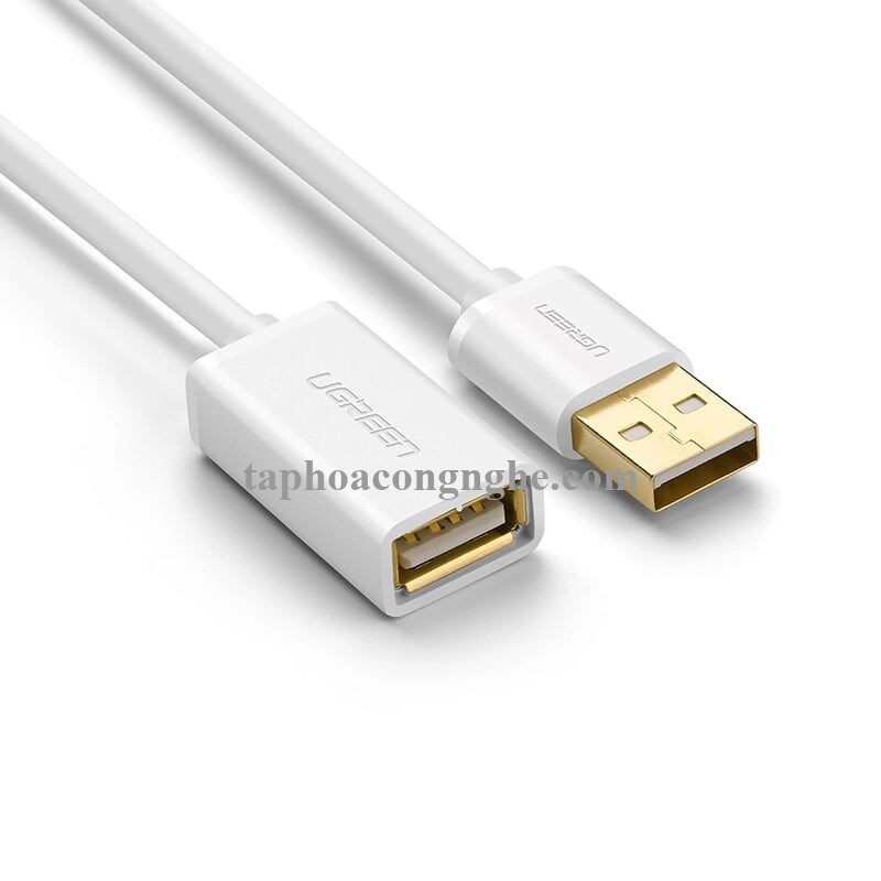 Ugreen 10880 0.5M màu Trắng Cáp tín hiệu nối dài USB 2.0 lõi thuần đồng US103 30010880
